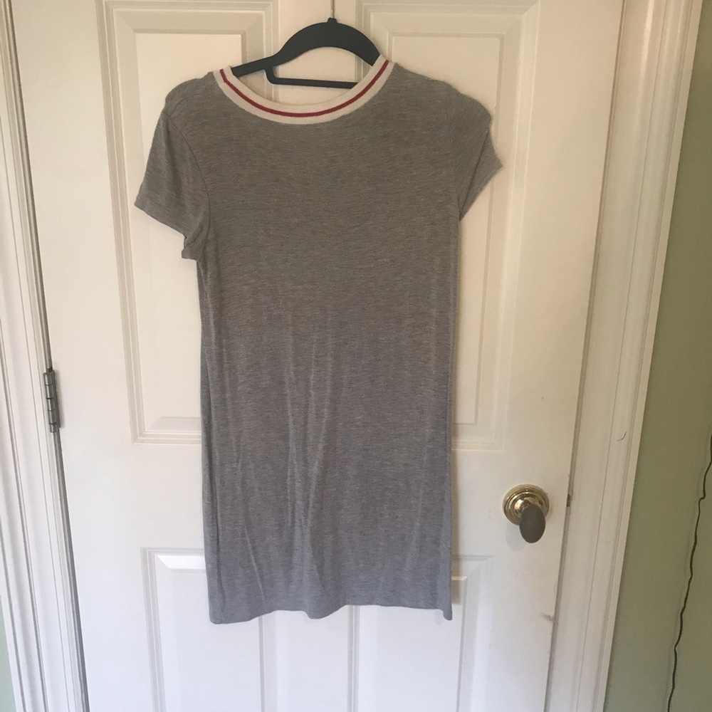 Gray t-shirt dress